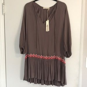 NWT Love Stitch - Crochet Trim Tunic Dress